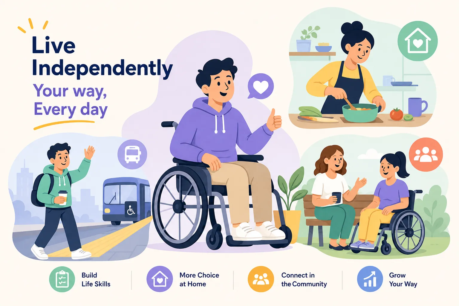 7 practical ways NDIS participants can be independent at home and in the community